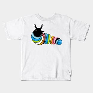 Queer Pride Fidget Slug Kids T-Shirt